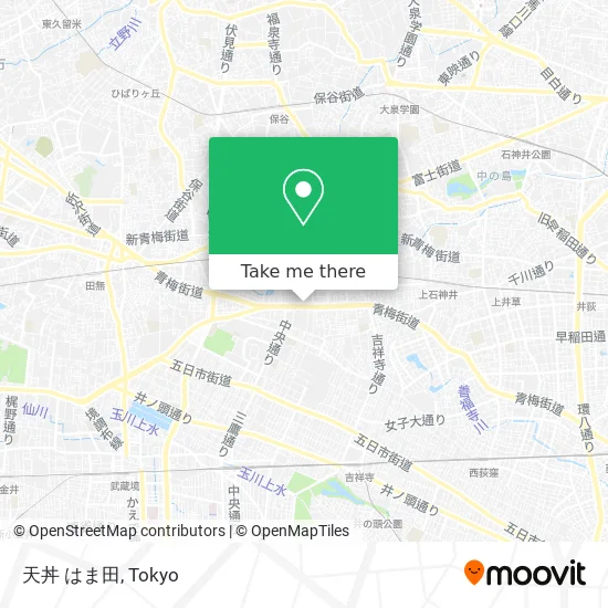 天丼 はま田 map