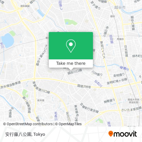 安行藤八公園 map