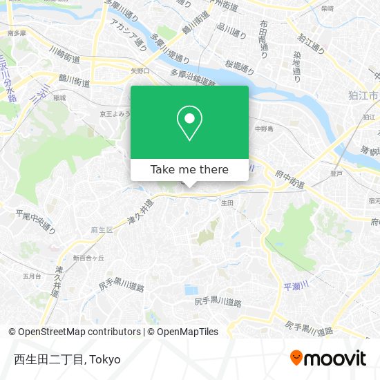 西生田二丁目 map