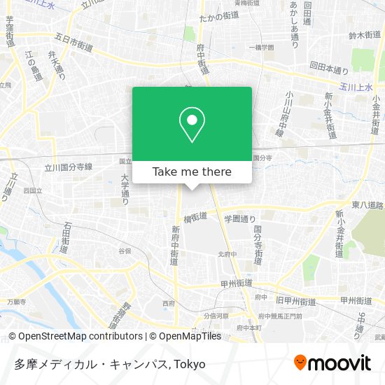 多摩メディカル・キャンパス map