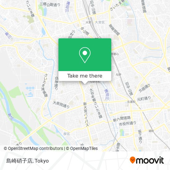 島崎硝子店 map