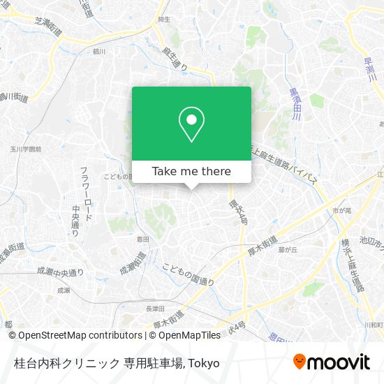 桂台内科クリニック 専用駐車場 map