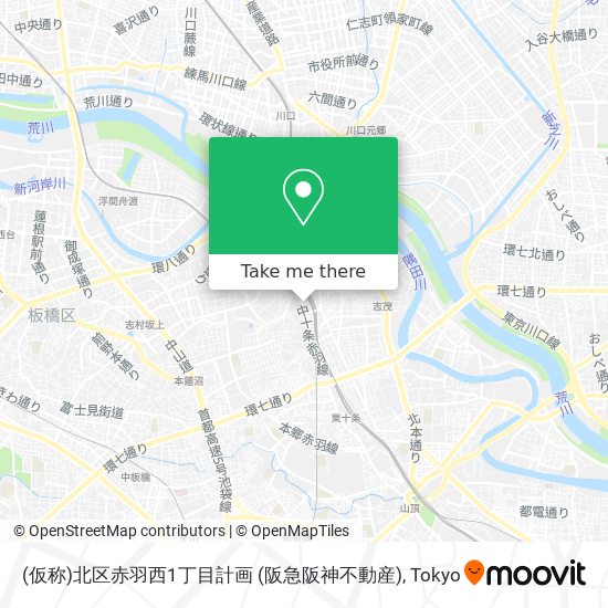 (仮称)北区赤羽西1丁目計画 (阪急阪神不動産) map