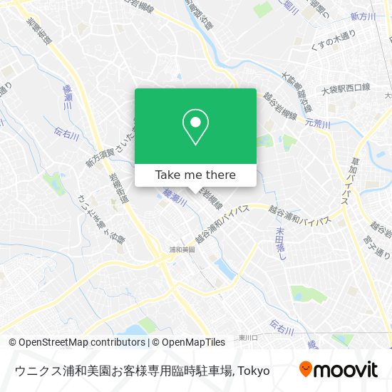 ウニクス浦和美園お客様専用臨時駐車場 map