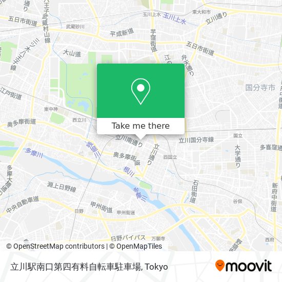 立川駅南口第四有料自転車駐車場 map