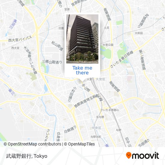 武蔵野銀行 map