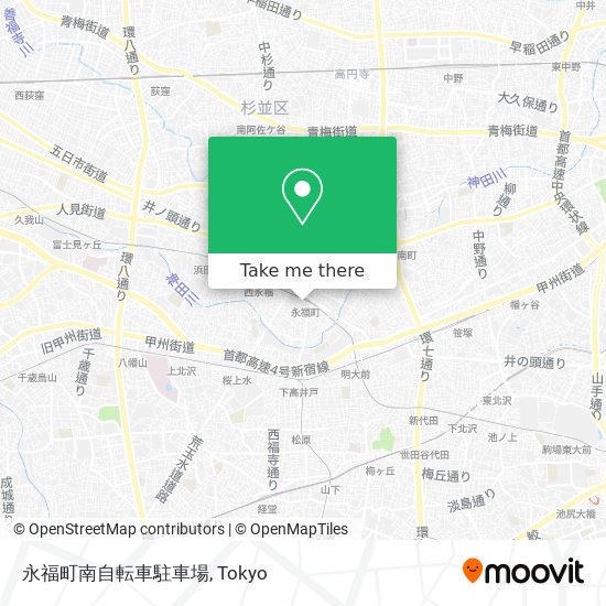 永福町南自転車駐車場 map