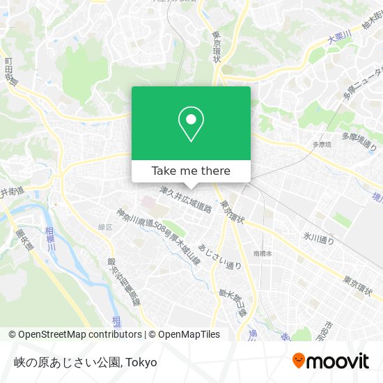 峡の原あじさい公園 map