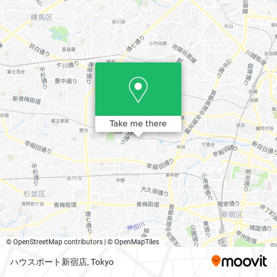 ハウスポート新宿店 map