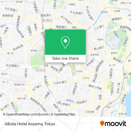 Albida Hotel Aoyama map