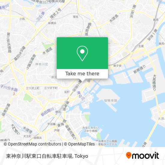 東神奈川駅東口自転車駐車場 map