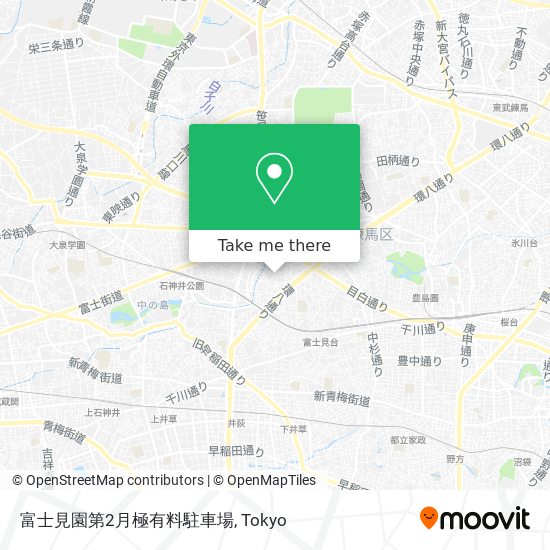 富士見園第2月極有料駐車場 map