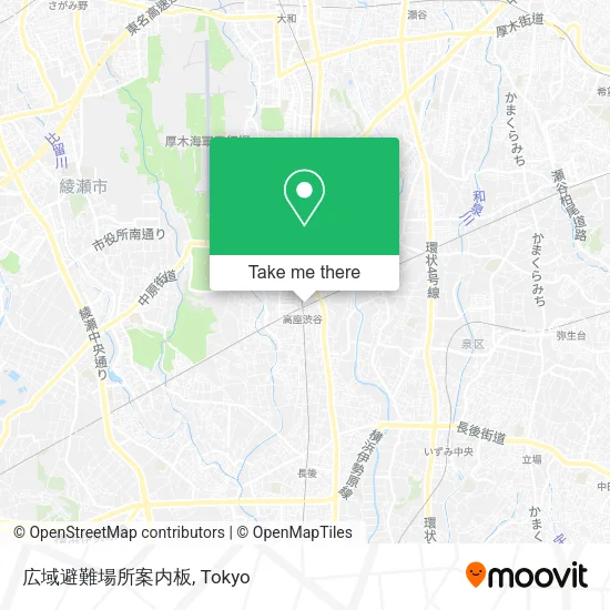 広域避難場所案内板 map