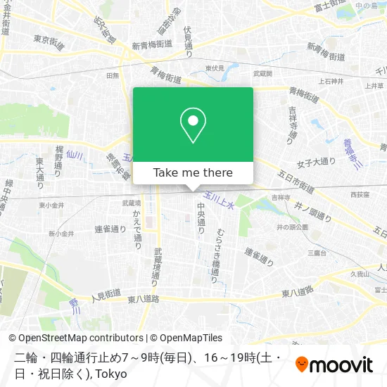 Two-Wheeled and Four-Wheeled Traffic Closed 7-9am Daily, 4-7pm Except Weekends and Holidays map
