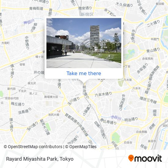 Rayard Miyashita Park map