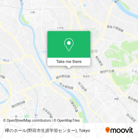 欅のホール(野田市生涯学習センター) map