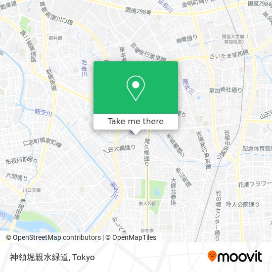 神領堀親水緑道 map