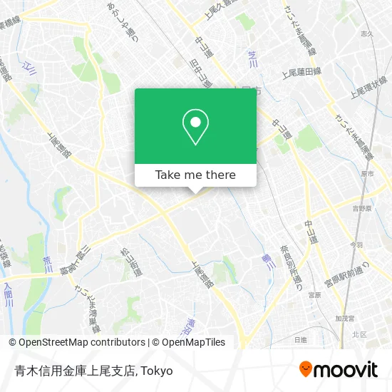 青木信用金庫上尾支店 map