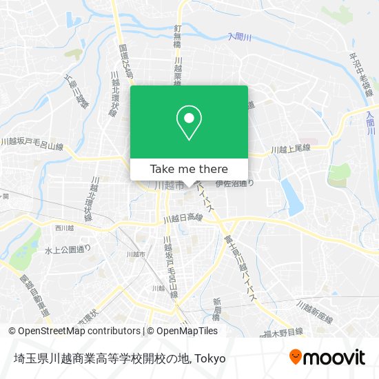埼玉県川越商業高等学校開校の地 map