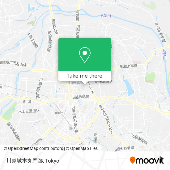 川越城本丸門跡 map