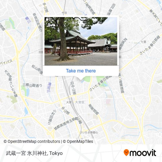 武蔵一宮 氷川神社 map