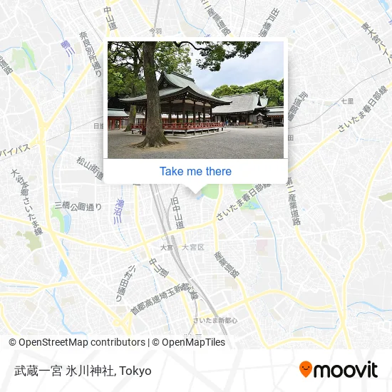 武蔵一宮 氷川神社 map