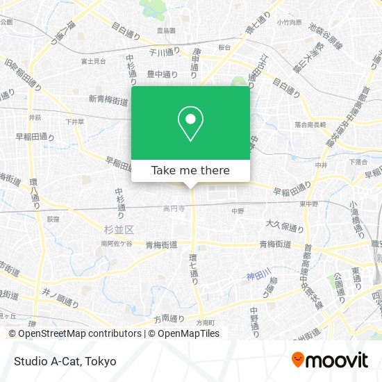 Studio A-Cat map