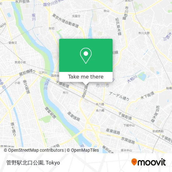 菅野駅北口公園 map