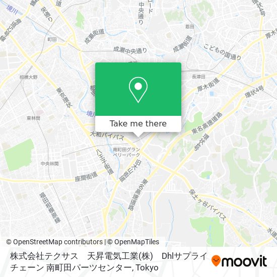 株式会社テクサス　天昇電気工業(株)　Dhlサプライチェーン 南町田パーツセンター map