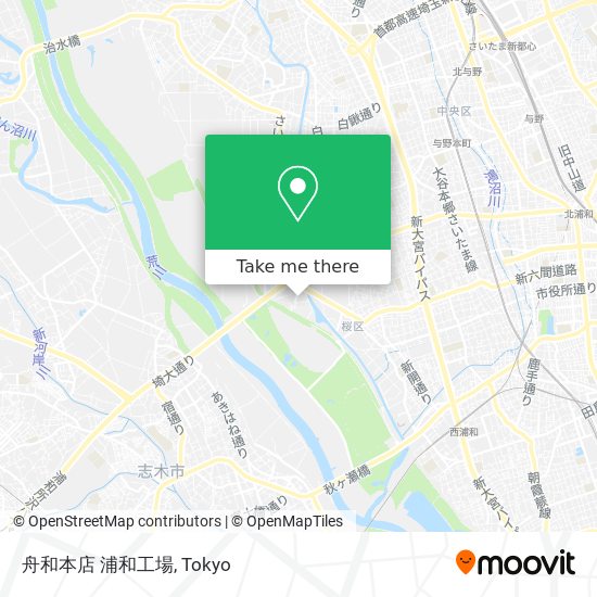 舟和本店 浦和工場 map