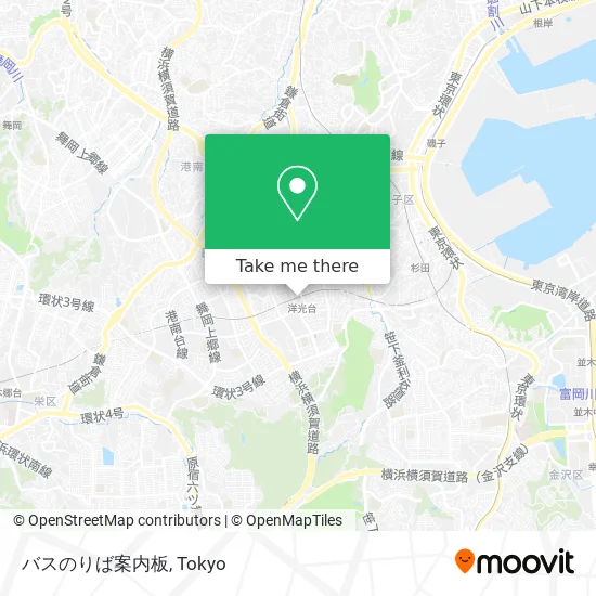 バスのりば案内板 map