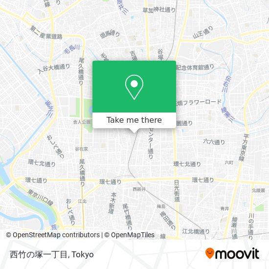 西竹の塚一丁目 map
