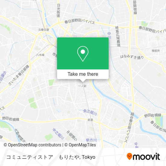 コミュニティストア　もりたや map