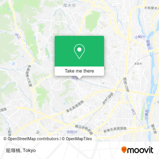 籠堰橋 map