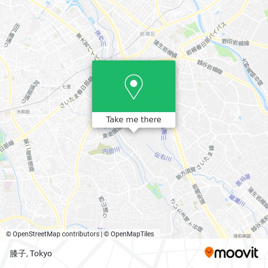 膝子 map