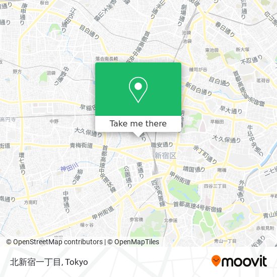 北新宿一丁目 map