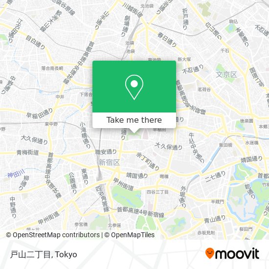 戸山二丁目 map