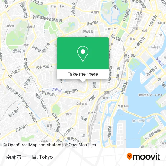 南麻布一丁目 map