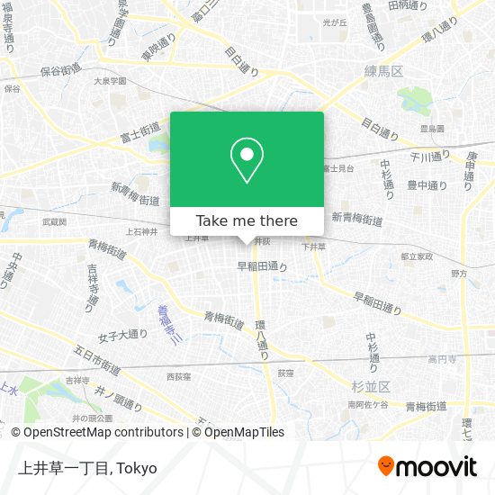 上井草一丁目 map