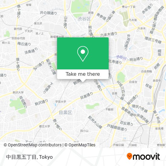 中目黒五丁目 map