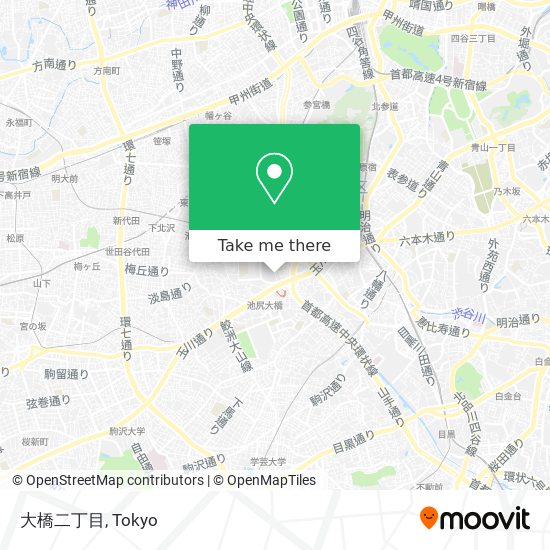 大橋二丁目 map