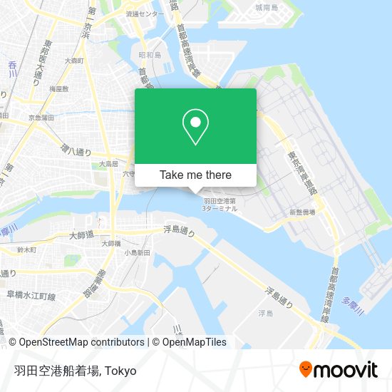 羽田空港船着場 map