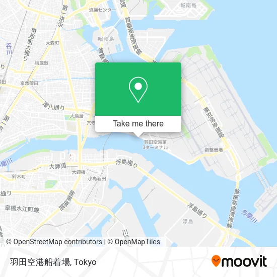 羽田空港船着場 map