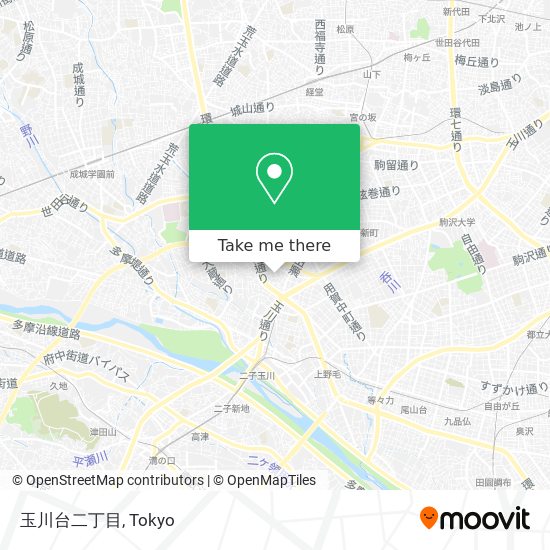 玉川台二丁目 map
