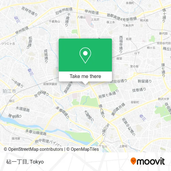 砧一丁目 map
