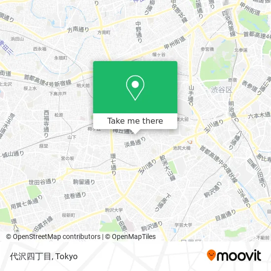 代沢四丁目 map
