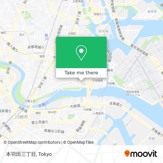 本羽田三丁目 map