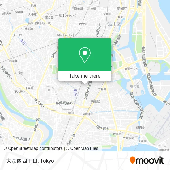 大森西四丁目 map