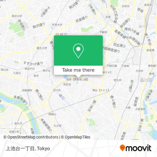 上池台一丁目 map