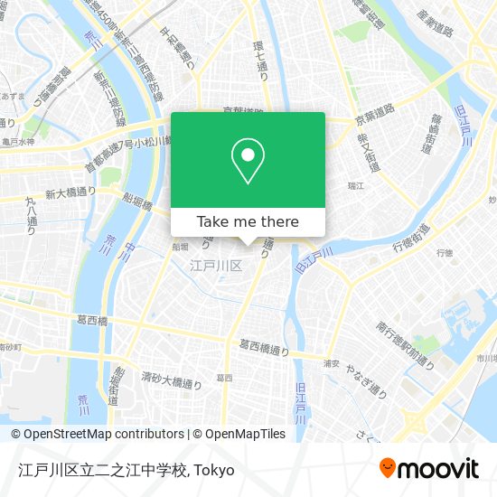 江戸川区立二之江中学校 map